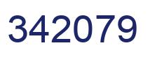 Number 342079 blue image