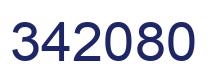 Number 342080 blue image
