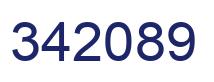 Número 342089 imagen azul