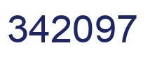 Number 342097 blue image