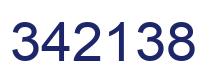 Number 342138 blue image