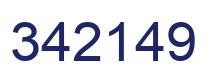 Number 342149 blue image
