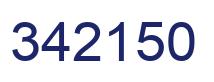 Number 342150 blue image
