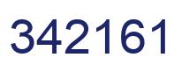 Number 342161 blue image