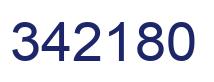 Number 342180 blue image