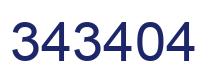 Number 343404 blue image