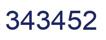 Número 343452 imagen azul