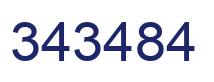 Número 343484 imagen azul