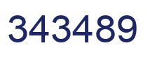 Número 343489 imagen azul