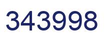Number 343998 blue image