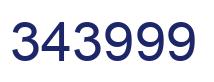 Number 343999 blue image