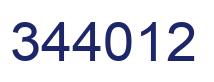 Número 344012 imagen azul