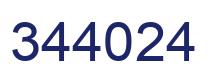 Número 344024 imagen azul