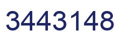 Number 3443148 blue image