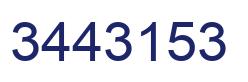 Number 3443153 blue image