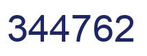 Number 344762 blue image