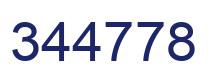 Number 344778 blue image