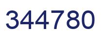 Number 344780 blue image