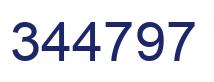 Number 344797 blue image