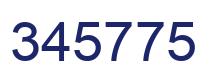 Number 345775 blue image