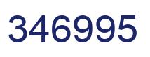 Number 346995 blue image
