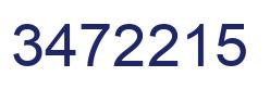 Number 3472215 blue image