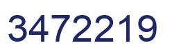 Number 3472219 blue image
