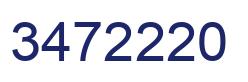 Number 3472220 blue image