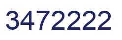 Number 3472222 blue image