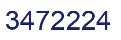 Number 3472224 blue image