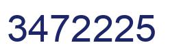 Number 3472225 blue image