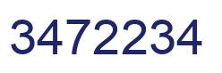 Número 3472234 imagen azul
