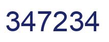Number 347234 blue image