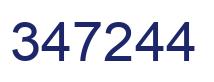 Number 347244 blue image