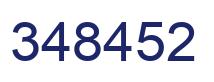 Number 348452 blue image