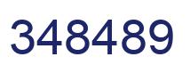Number 348489 blue image