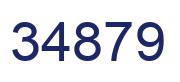 Número 34879 imagen azul