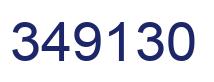 Number 349130 blue image