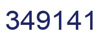 Number 349141 blue image