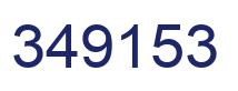 Number 349153 blue image