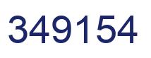 Number 349154 blue image