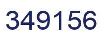 Number 349156 blue image