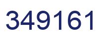 Number 349161 blue image