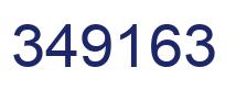 Number 349163 blue image