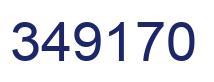 Number 349170 blue image