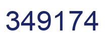 Number 349174 blue image