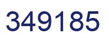 Number 349185 blue image