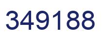 Number 349188 blue image