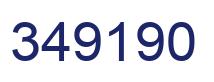 Number 349190 blue image
