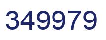 Number 349979 blue image